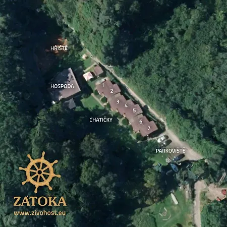 キャンプ場 Zatoka Zivohost - Chaticky A Apartmany Chotilsko